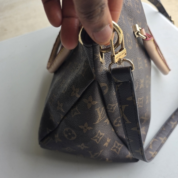 $2500 Louis Vuitton Brown Monogram Pallas  Handbag Women Brown Large - Picture 12 of 16